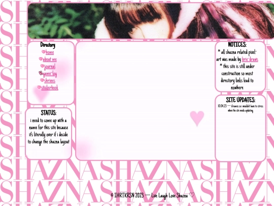 IHRTKRSN: SHAZNA LAYOUT [2023]/shazna-layout screenshot